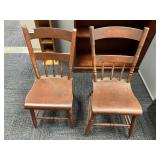 WOOD PLANK BOTTOM CHAIRS