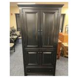 CHELSA COUNTRY LANE BLACK OVER READ CABINET 71" H