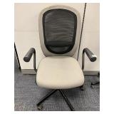 ARMCHAIR 5 WHEEL GOOD CONDITION BLACK GRIP ARMS