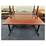CHERRY FINISH WORKTABLES 29" H X 66" W X 24" D