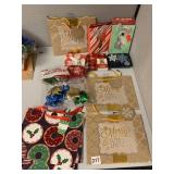 GIFT BAGS, CARD HOLDER, TIN, BOWS