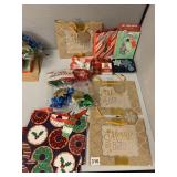 GIFT BAGS, CARD HOLDER, TIN, BOWS