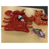 PUMPKIN SMALL DOG COSTUME AND CRAB