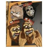 CATITUDE, METAL SILVER, MASKS, 3 HAVE DYE PACKS