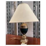 BRASS LAMP WITH SHADE