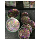 12 - 9" PLATES, 12 SMALLER PLATES, 10 SQUARE