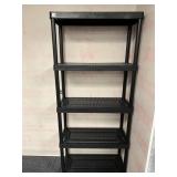 BLACK SHELF UNIT 32" W X 14" D X 6