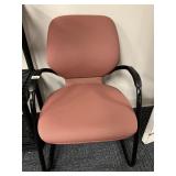 ROSE UPHL. ARMCHAIR BLACK FRAME VERY GOOD