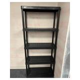BLACK SHELF UNIT 32" W X 14" D X 6