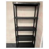 BLACK SHELF UNIT 32" W X 14" D X 6