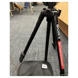 TWO TRIPODS SONY AND SAMSONITE W/ CASE