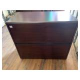CHERRY FINISH 30" H X 36" W X 20" D 2 DRAWER