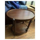 CHERRY 2 TIER TABLE 28X28X 22"