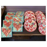 9 PACKS LARGE NAPKINS 8 PACKS PLATES