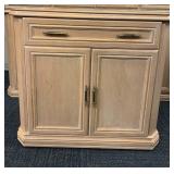 SERVER WHITEWASH FINISH 33" H X 35" W X 17" D 1