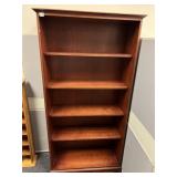 CHERRY BOOKCASE 73" H X 37" W X 15" D