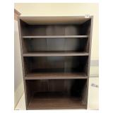 DARK FINISH BOOKCASE 36" H X 24" W X 10" D