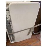 48" X 24" FOLDING PLASTIC TOP TABLE