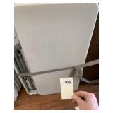 48" X 24" FOLDING PLASTIC TOP TABLE