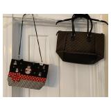 SNOWMAN PURSE, BLACK HANDBAG