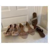 SZ. 13 PINK SLIDES, AND SANDALS