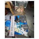 SZ. 12 SHOES, WELCOME SIGN, PHONE, WREATH