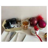 BEADED BRACELET, CANDLE, SHOEHORN