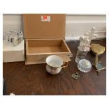 CROSS, CRYSTAL DISH, ANGEL BOX