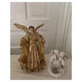 ANGEL AND CANDLE HOLDER