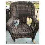 ARMCHAIR FAUX WICKER