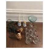 SNOWMAN GLASSES, CANDLE HOLDERS ETC.