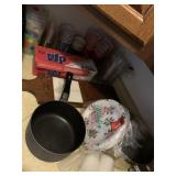 CUPS, POTS, CHEESE POARD, FOIL