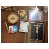 CROSS, PICTURE FRAMES, ETC.