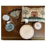 PILLOW, FAN, HAT BOXES, SOUND MACHINE