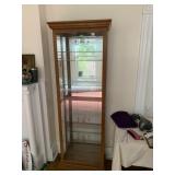 CURIO CABINET W/ GLASS SIDE DOORS W/ LIGHT