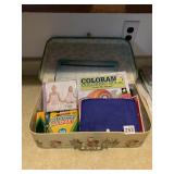 ORGANIZER W/ MARKERS, COLORING BOOK, YOGA CD