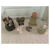 HEART TIN, CANDLE W/ STAND