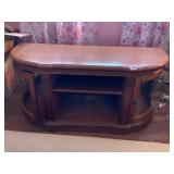 FLAT WALL COMMODE CURIO GLASS SIDES