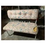METAL BASE BENCH W/ CUSHIONS HOLE ON CUSHION