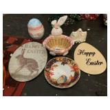 RABBIT PLATE, EASTER BASKET