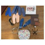 SHOE INSERTS, FLOWER PURSE, OVER DOOR HOOKS, ETC.