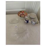 LETTUCE PLATE, CR/ BOWLS