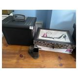 DECORATIVE BOX, 2 TOTES, DESK ORGANIZER