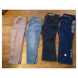 4 PAIRS JEANS - 22 W INCL. CALVIN KLEIN