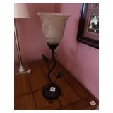 METAL LAMP FROSTED BASE