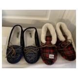TWO PAIRS SLIPPERS