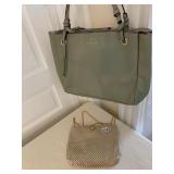 EVENING BAG AND LEATHER PURSE