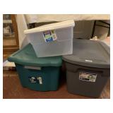 3 STORAGE TOTES