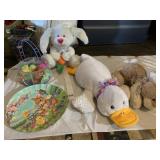 DUCK, BUNNY, BASKET W/ EGGS