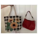 SUNFLOWER TOTE AND PURSE